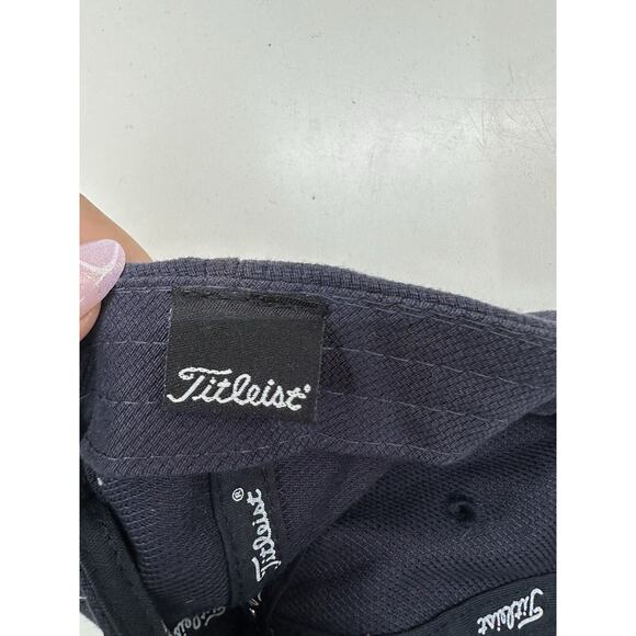 Titleist Unisex Baseball Hat Navy Blue Golf Logo Breast Cancer Awareness Cap - Picture 9 of 10